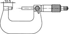 Микрометры трубные (Тип C) - чертеж